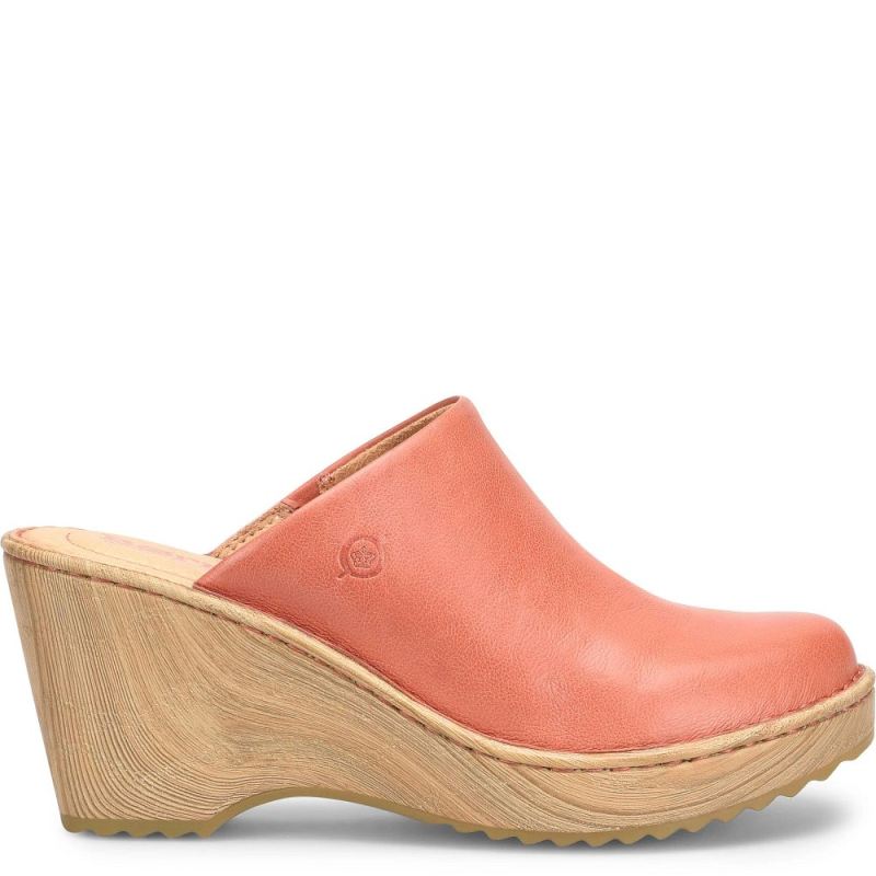 Born Women's Natalie Clogs - Rust Cayenne (Orange)