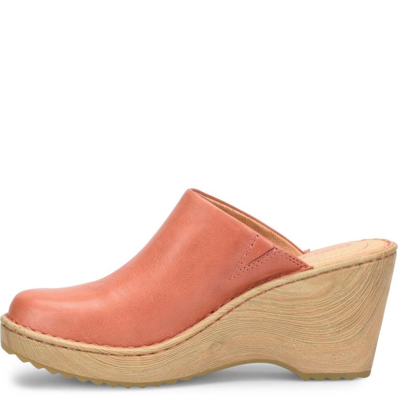 Born Women's Natalie Clogs - Rust Cayenne (Orange)
