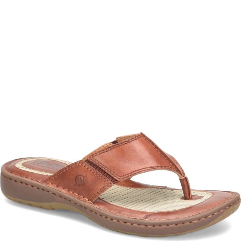 Born Men's Corvo Sandals - Dark Tan Bourbon (Brown)