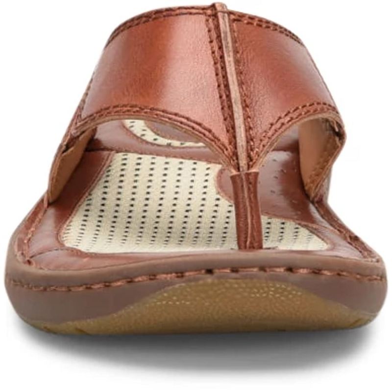 Born Men's Corvo Sandals - Dark Tan Bourbon (Brown)