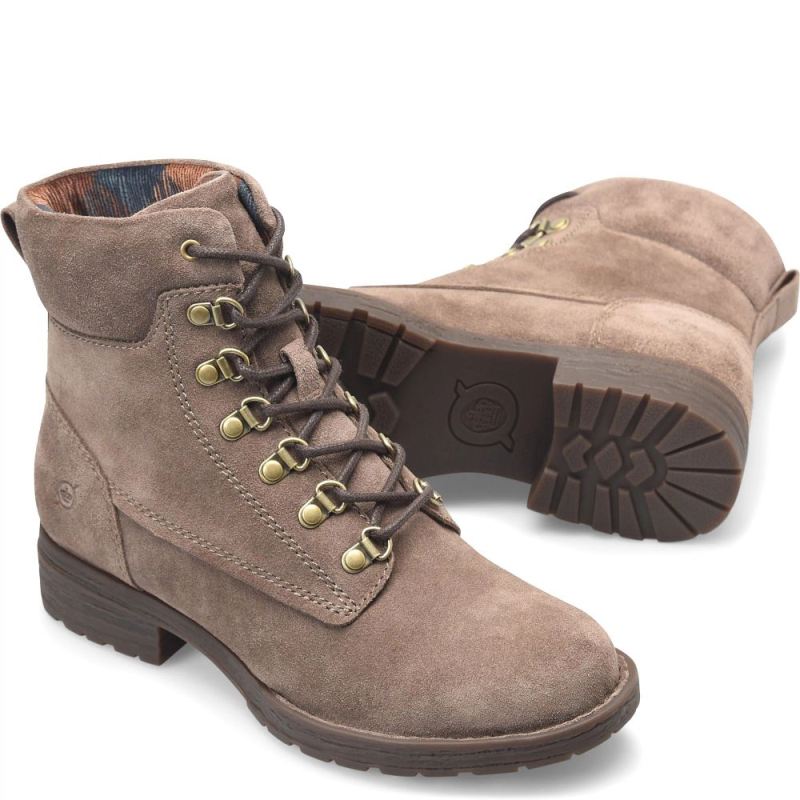 Born Women's Codi Boots - Mustang Taupe Suede (Tan)