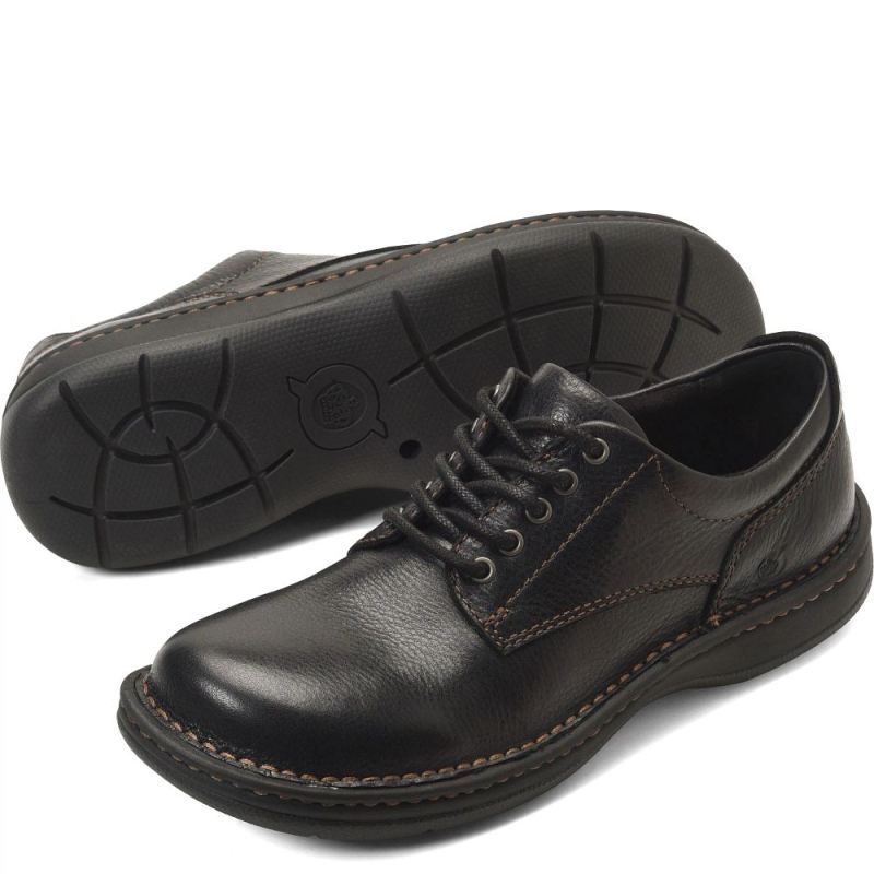 Born Men's Hutchins III Slip-Ons & Lace-Ups - Black