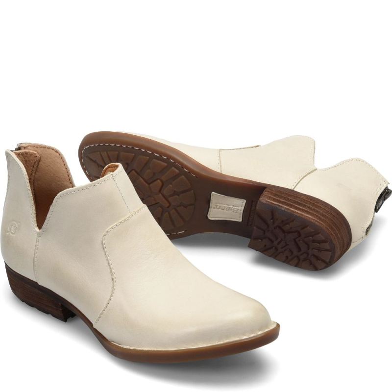Born Women's Kerri Boots - Cream Fog (White)