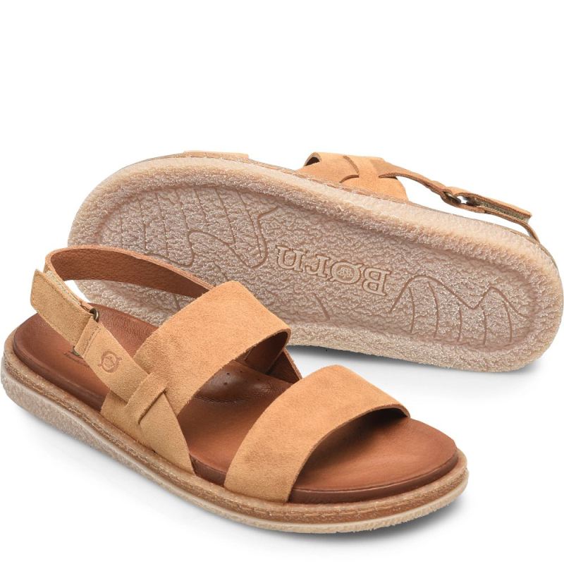 Born Women's Cadyn Sandals - Camel Suede (Tan)