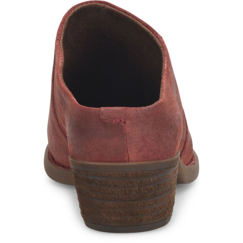 Born Women's Starr Boots - Dark Brick Distressed (Red)