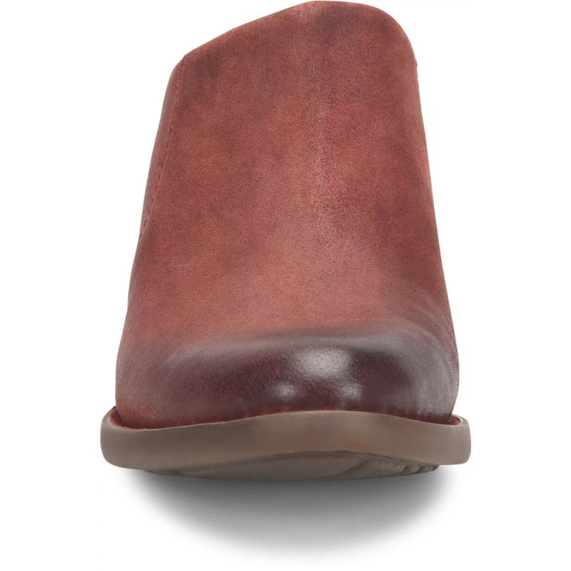 Born Women's Starr Boots - Dark Brick Distressed (Red)