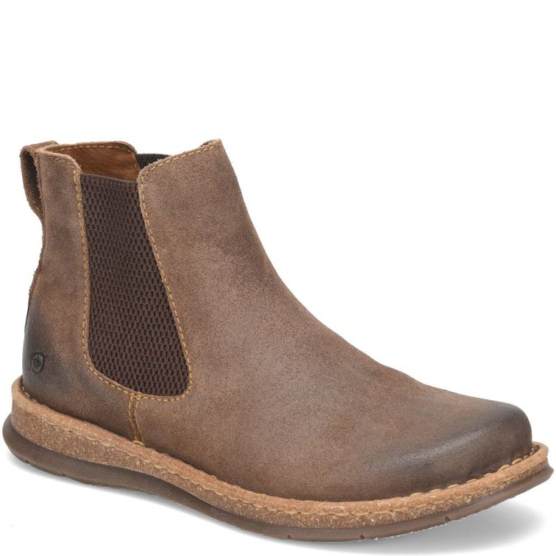 Born Men's Brody Boots - Taupe Avola Distressed (Tan)