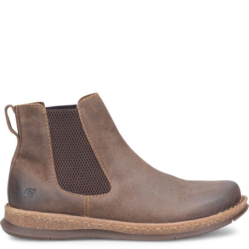 Born Men's Brody Boots - Taupe Avola Distressed (Tan)