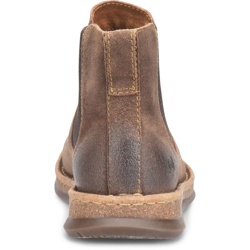 Born Men's Brody Boots - Taupe Avola Distressed (Tan)