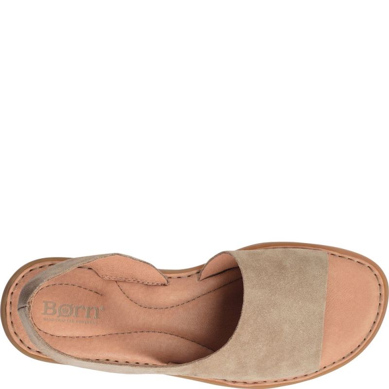 Born Women's Inlet Sandals - Taupe Suede (Tan)