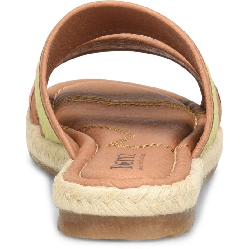 Born Women's Ellie Sandals - Green Fabric (Green)