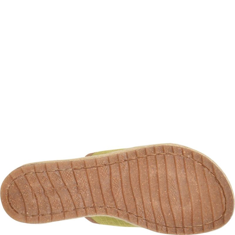 Born Women's Ellie Sandals - Green Fabric (Green)