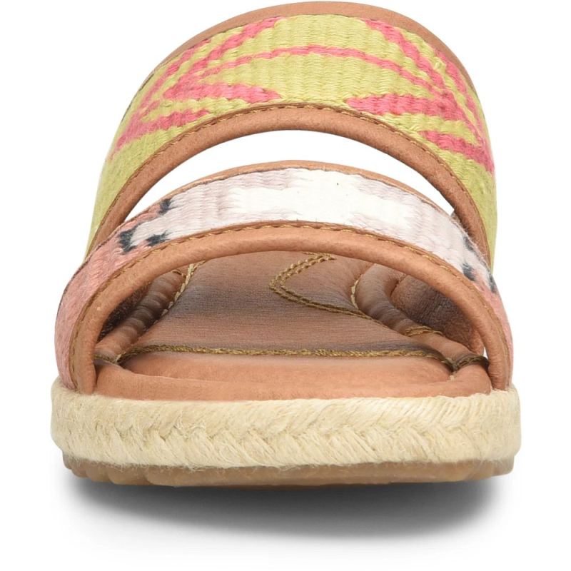 Born Women's Ellie Sandals - Green Fabric (Green)
