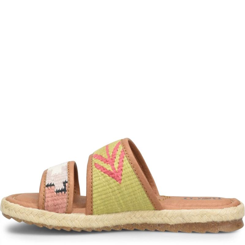 Born Women's Ellie Sandals - Green Fabric (Green)