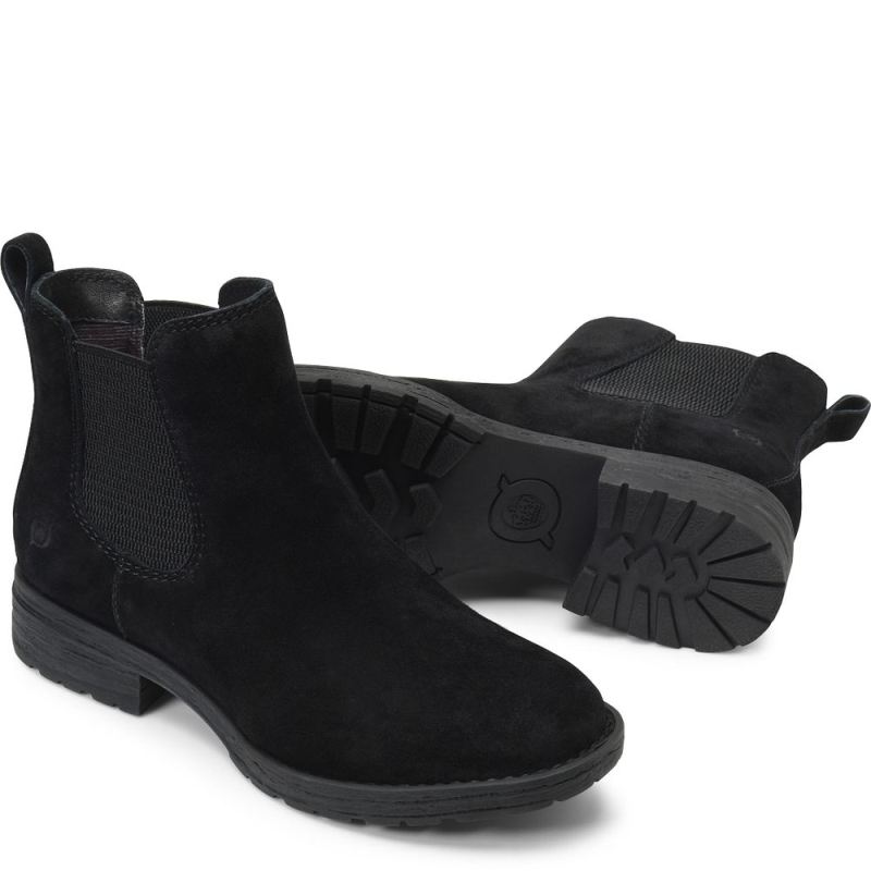 Born Women's Cove Boots - Black Suede (Black)