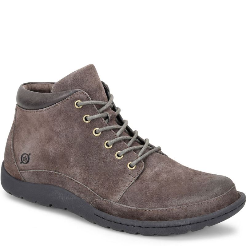 Born Men's Nigel Boots - Grey Combo Distressed (Grey)