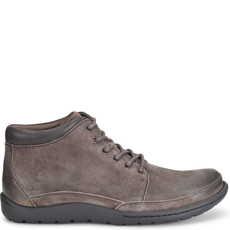 Born Men's Nigel Boots - Grey Combo Distressed (Grey)