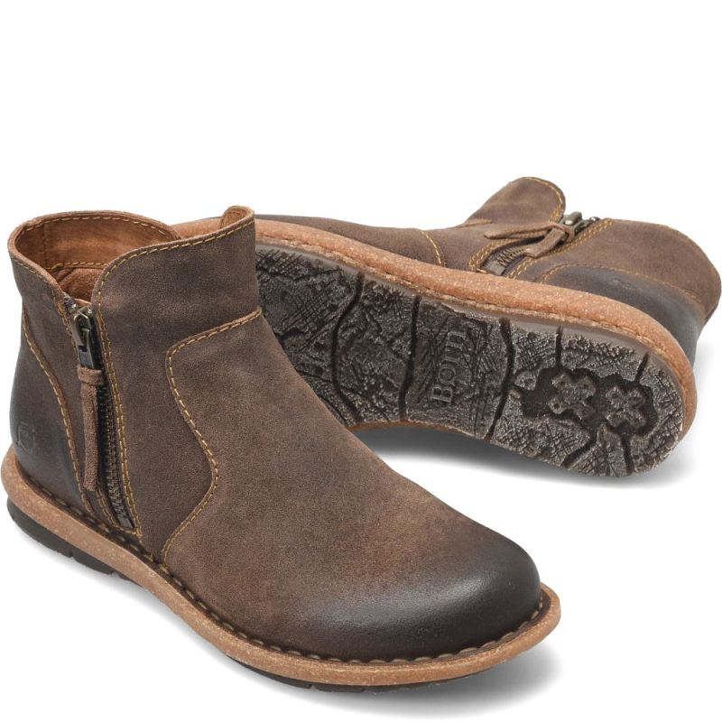 Born Women's Thia Boots - Taupe Avola Distressed (Tan)