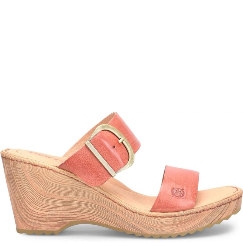 Born Women's Emily Sandals - Rust Cayenne (Red)