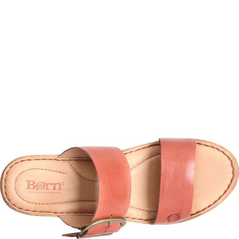 Born Women's Emily Sandals - Rust Cayenne (Red)
