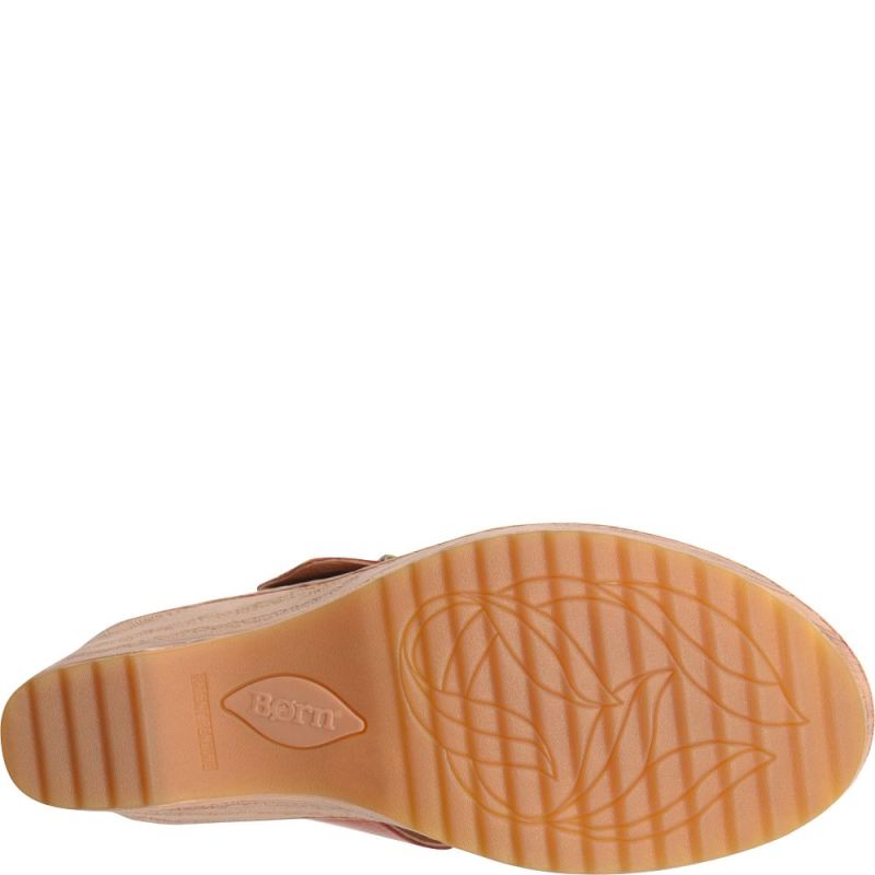 Born Women's Emily Sandals - Rust Cayenne (Red)
