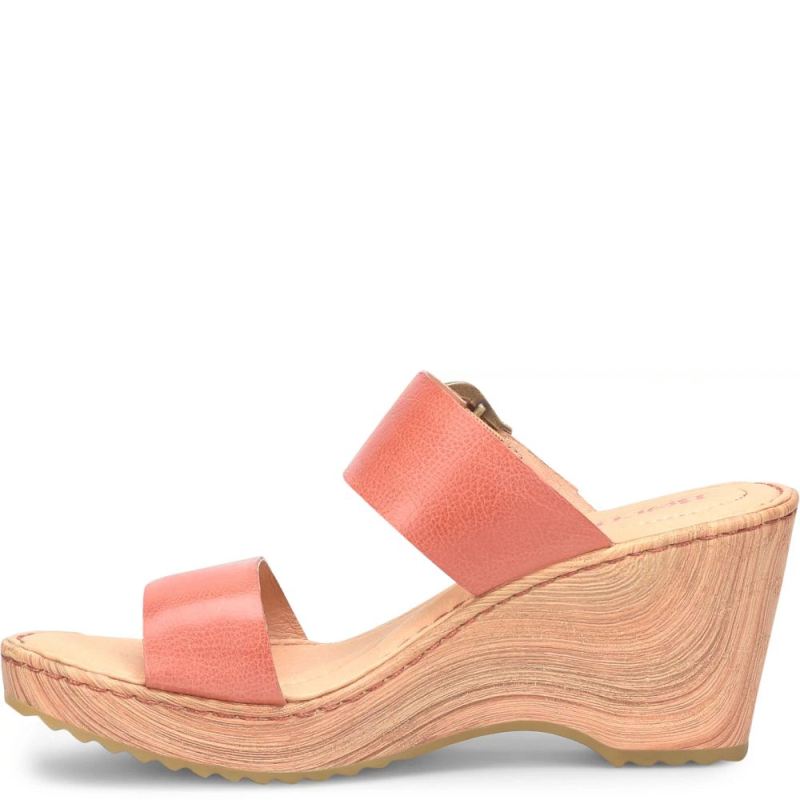 Born Women's Emily Sandals - Rust Cayenne (Red)