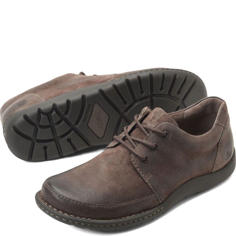 Born Men's Nigel 3-Eye Slip-Ons & Lace-Ups - Peltro Distressed (