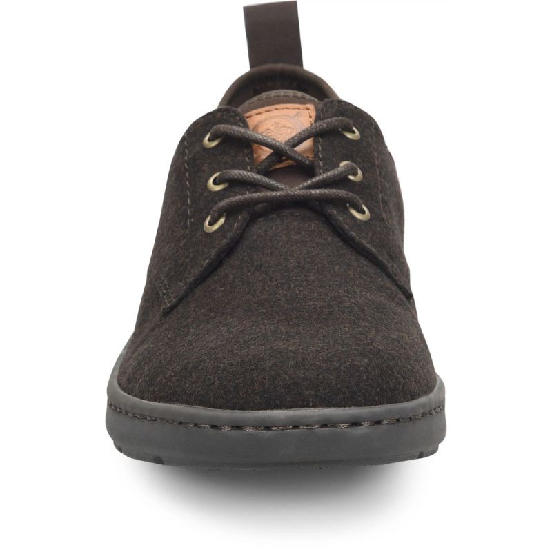 Born Men's Marcus Slip-Ons & Lace-Ups - Dark Brown Wool Combo (B