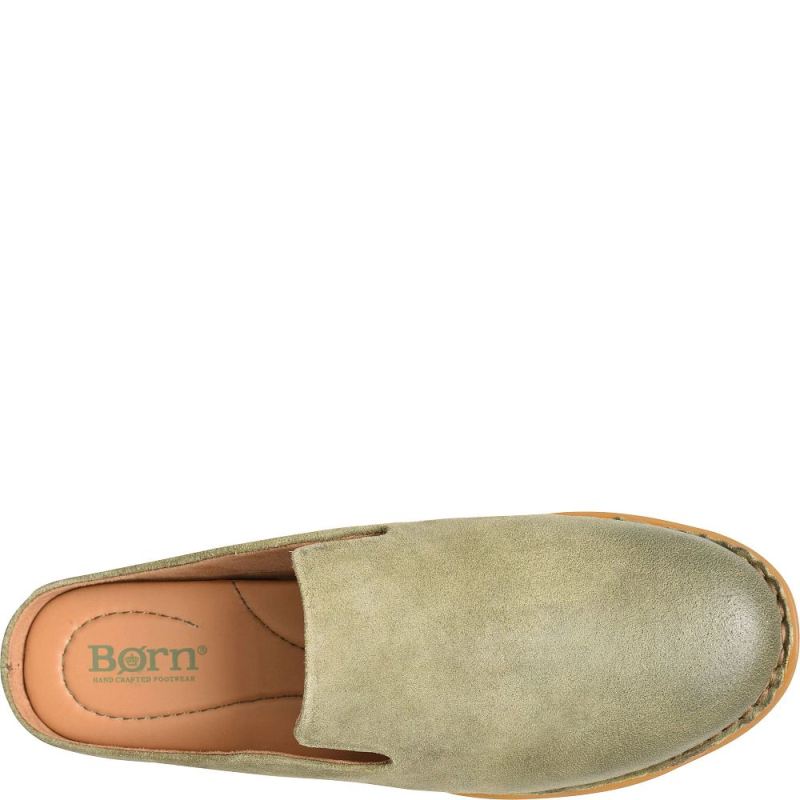 Born Women's Maia Flats - Kiwi Distressed (Green)