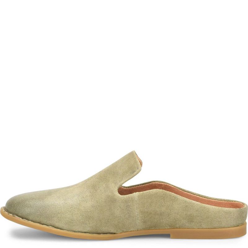 Born Women's Maia Flats - Kiwi Distressed (Green)
