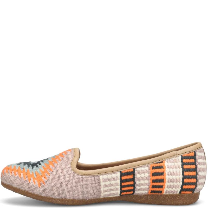Born Women's Giselle Flats - Taupe Cotton Fabric (Multicolor)