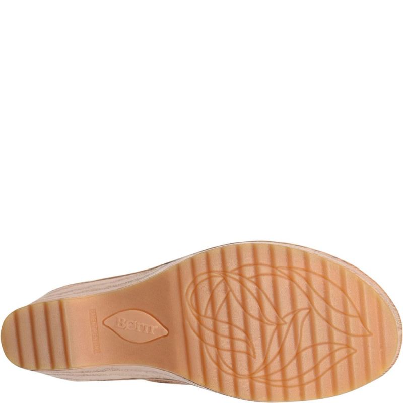 Born Women's Natalie Clogs - Tan Camel Distressed (Brown)