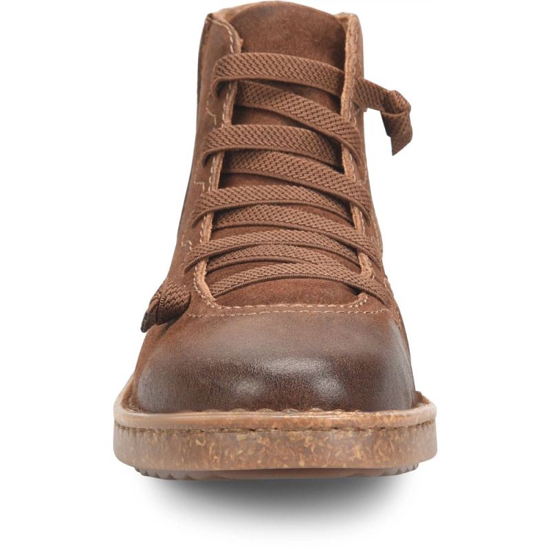 Born Women's Sienna Slip-Ons & Lace-Ups - Rust Tobacco Distresse