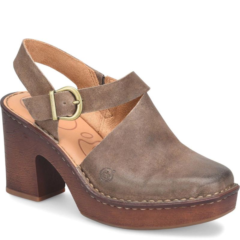 Born Women's Devlyn Heels - Taupe Distressed (Tan)