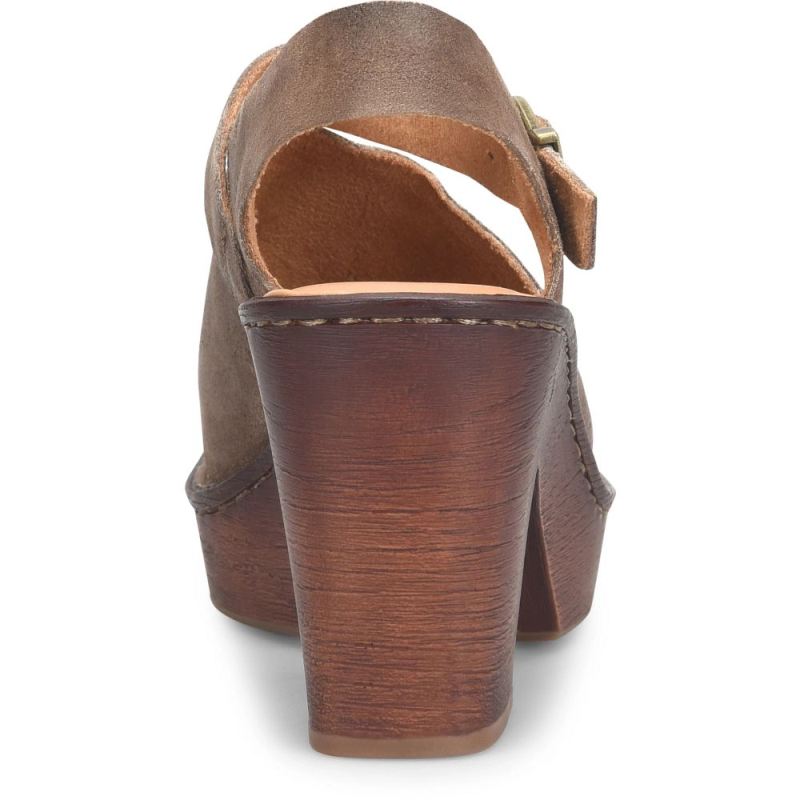 Born Women's Devlyn Heels - Taupe Distressed (Tan)