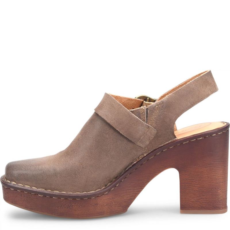 Born Women's Devlyn Heels - Taupe Distressed (Tan)