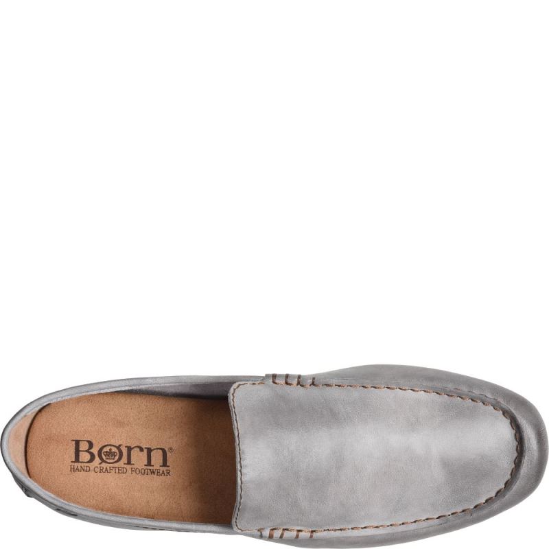 Born Men's Allan Slip-Ons & Lace-Ups - Grey Cenere (Grey)