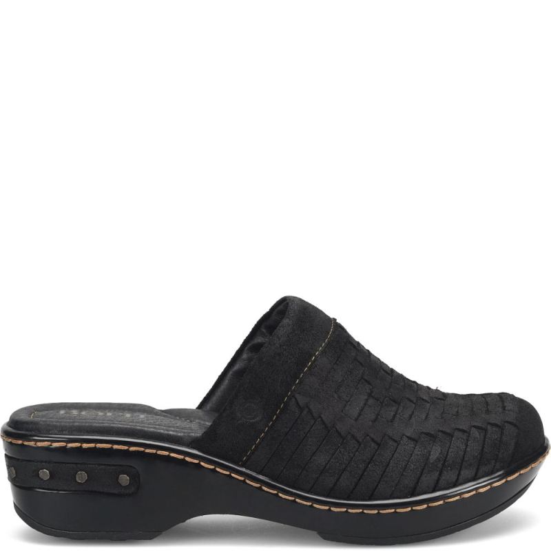 Born Women's Yucatan Distressed Clogs - Black