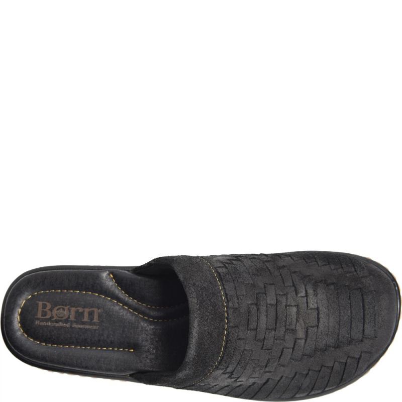 Born Women's Yucatan Distressed Clogs - Black