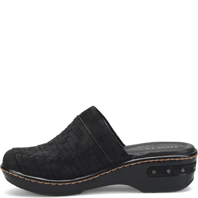 Born Women's Yucatan Distressed Clogs - Black