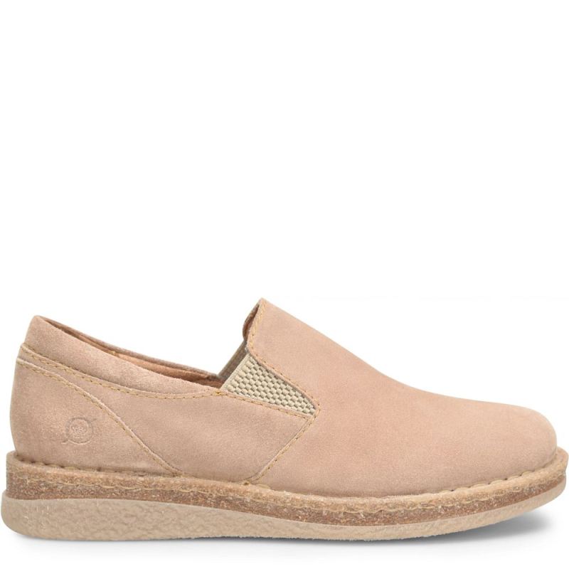 Born Women's Palma Slip-Ons & Lace-Ups - Natural Sand Suede (Tan