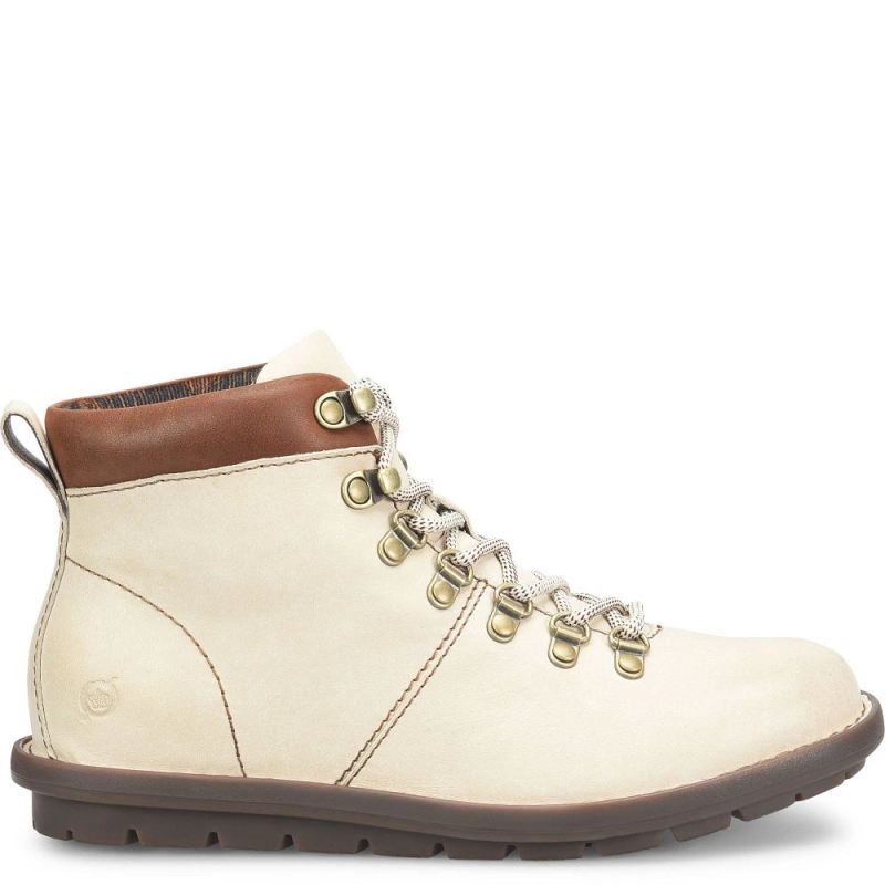 Born Women's Blaine Boots - Cream and Brown (White)