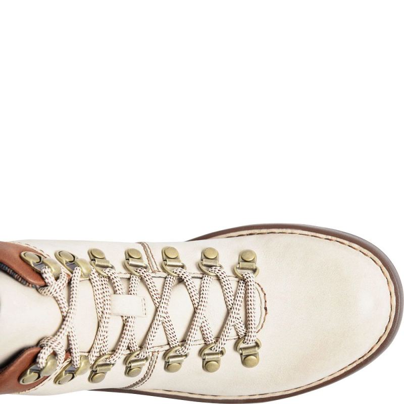 Born Women's Blaine Boots - Cream and Brown (White)