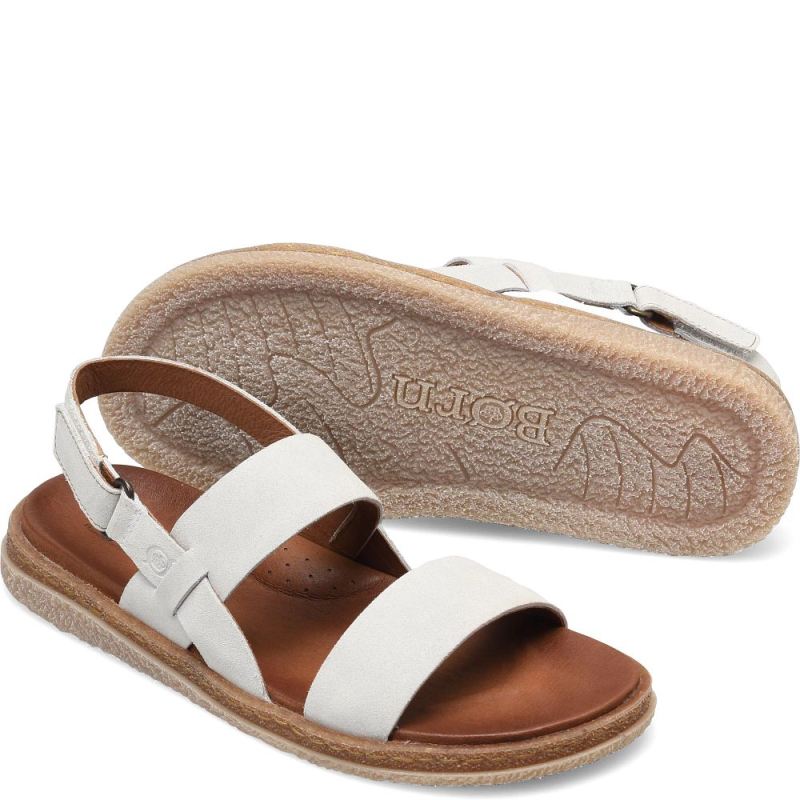Born Women's Cadyn Sandals - Light Fog Suede (Grey)