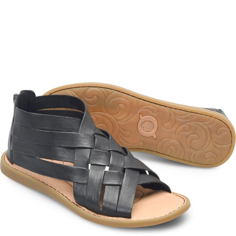 Born Women's Iwa Woven Sandals - Black