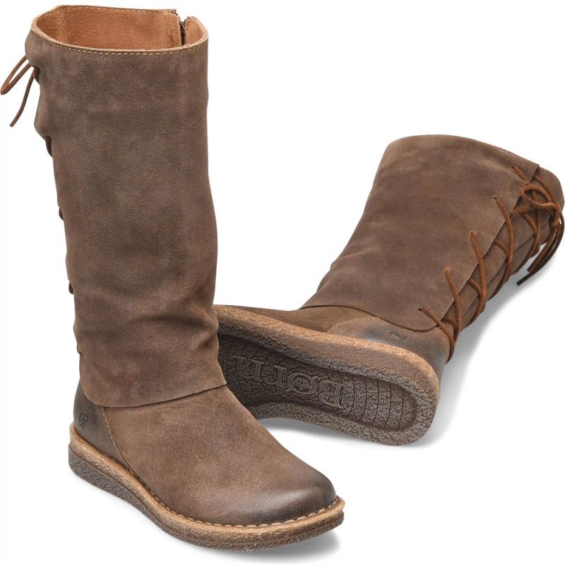 Born Women's Sable Boots - Taupe Avola Distressed (Tan)
