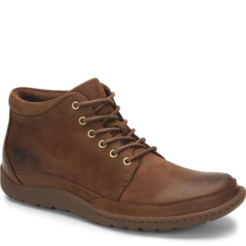 Born Men's Nigel Boots - Carafe Nubuck (Brown)