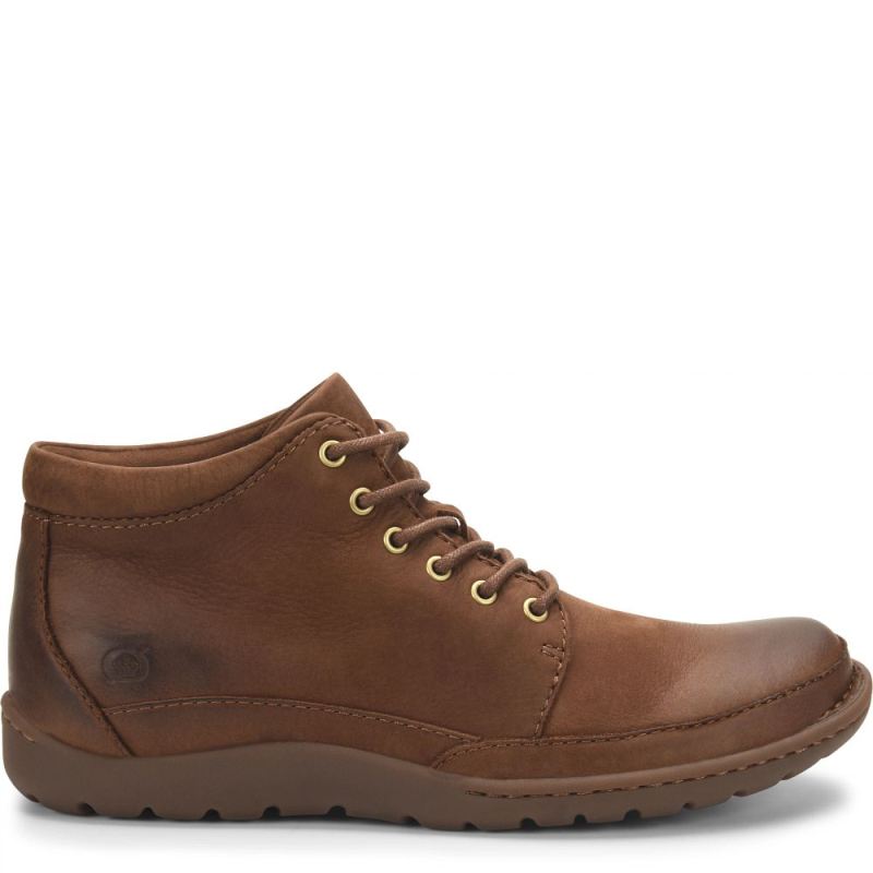 Born Men's Nigel Boots - Carafe Nubuck (Brown)