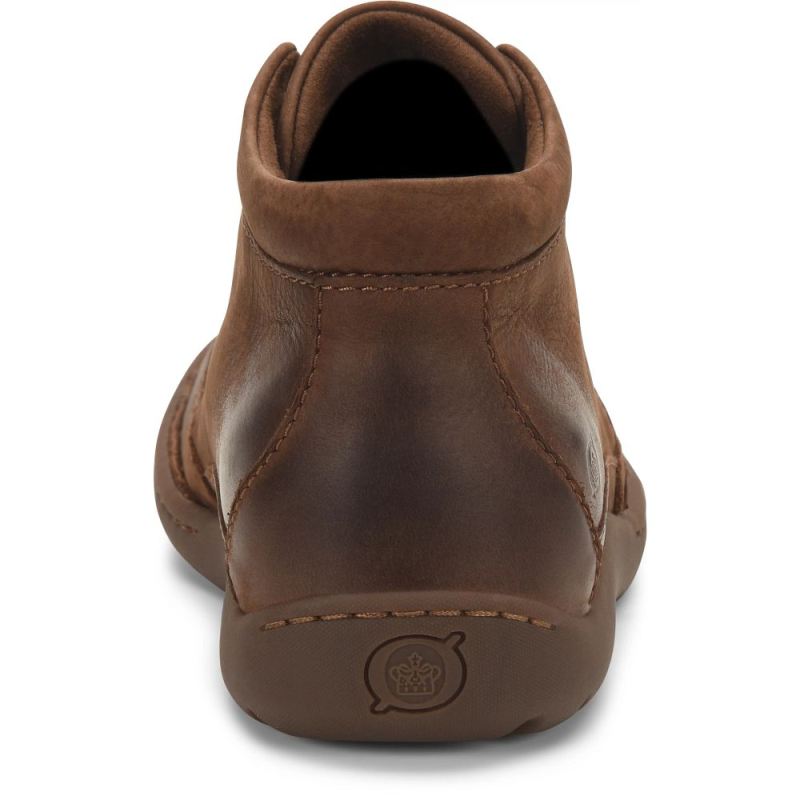 Born Men's Nigel Boots - Carafe Nubuck (Brown)