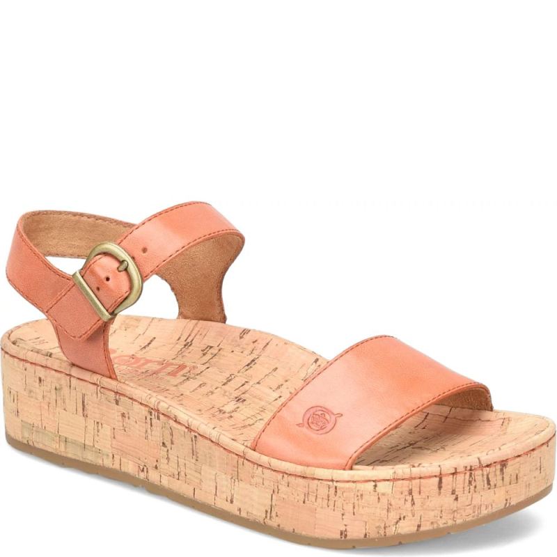 Born Women's Sari Sandals - Orange Papaya (Orange)